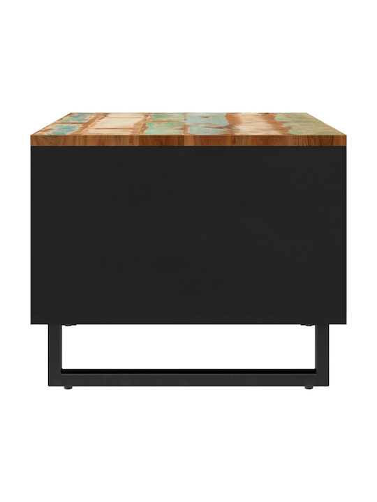 Rectangular Side Table from Solid Wood Multicolour M60xW50xH40cm