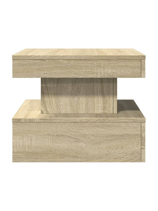 Square Side Table Wooden Sonoma Oak M50xL50xH40cm