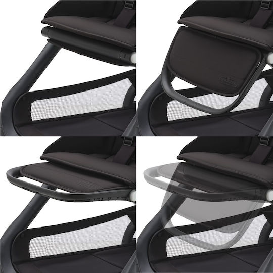 Bugaboo Dragonfly Complete Verstellbar Kinderwagen Geeignet ab 6+ Monaten Complete Black - Taupe Desert 7.9kg