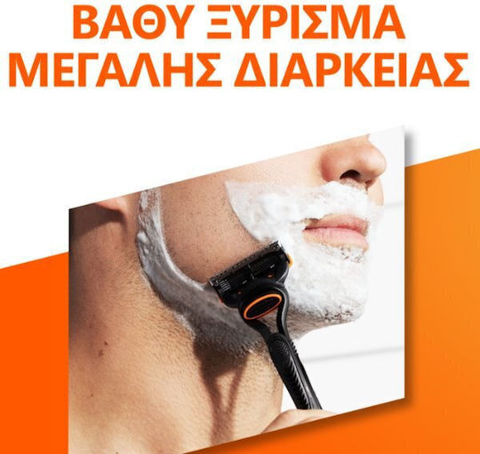 Gillette Fusion5 Manual Ανταλλακτικές Κεφαλές με 5 Λεπίδες & Λιπαντική Ταινία 4τμχ