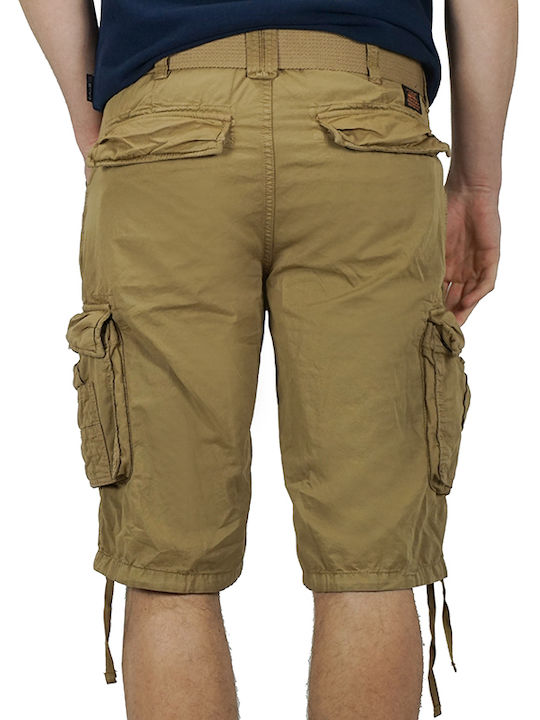 Schott Men's Shorts Cargo Beige