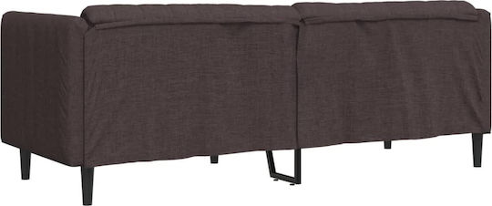 Τριθέσιος Καναπές Σκούρο Καφέ 193x76.5x74.5εκ. 372616