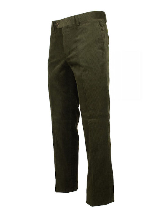 John Smith Pantaloni pentru bărbați Chino cu Croială Normală Olive (olive)