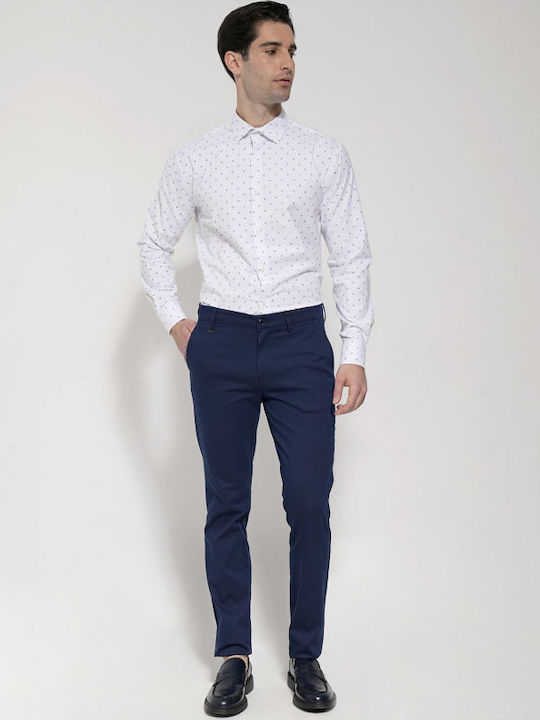 Tresor Pantaloni pentru bărbați Chino Elastice BLUE