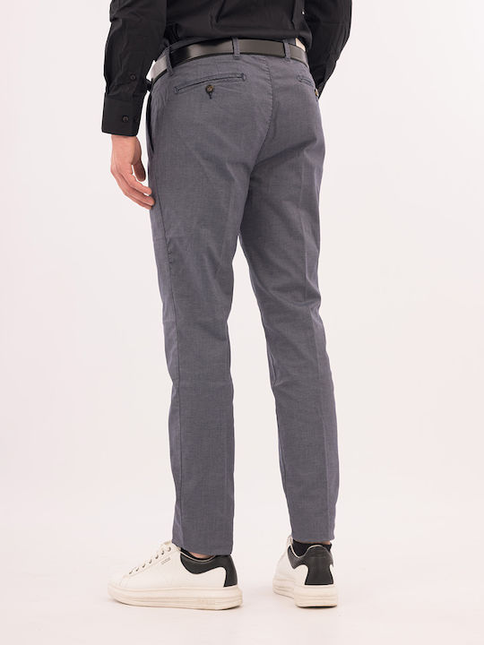 Fourten Industry Herrenhose Chino in Slim Passform Steelblue