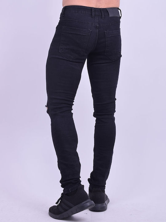 Yes Design Pantaloni de Bărbați din Jean Black