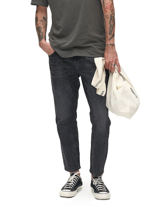 Gabba Ανδρικό Παντελόνι Τζιν Relaxed Fit Tapered Ανθρακί