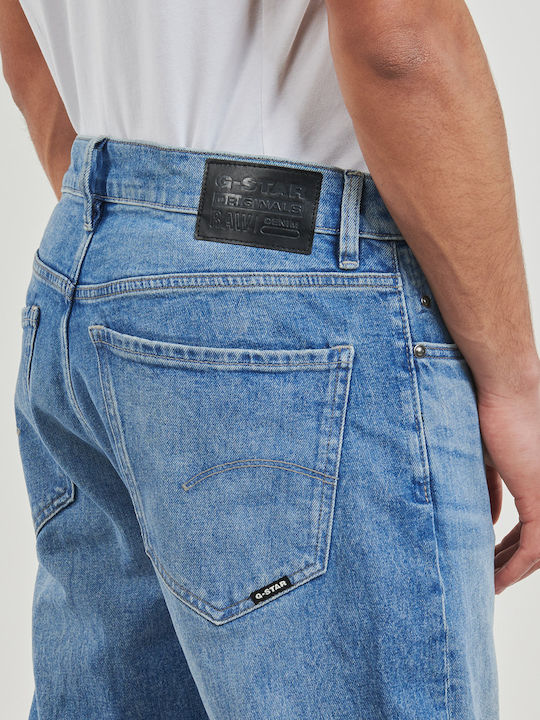 Mosa Men's Jeans Pants with Regular Straight Fit Blue