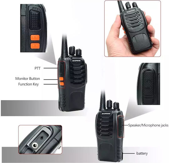 Baofeng 000.230.11700 Battery Wireless Transceiver for Baofeng BF-888S