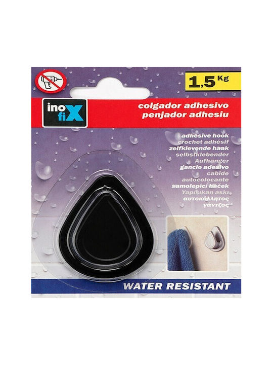 Inofix Single Wall-Mounted Bathroom Hook ​5.2x3.8cm Silver