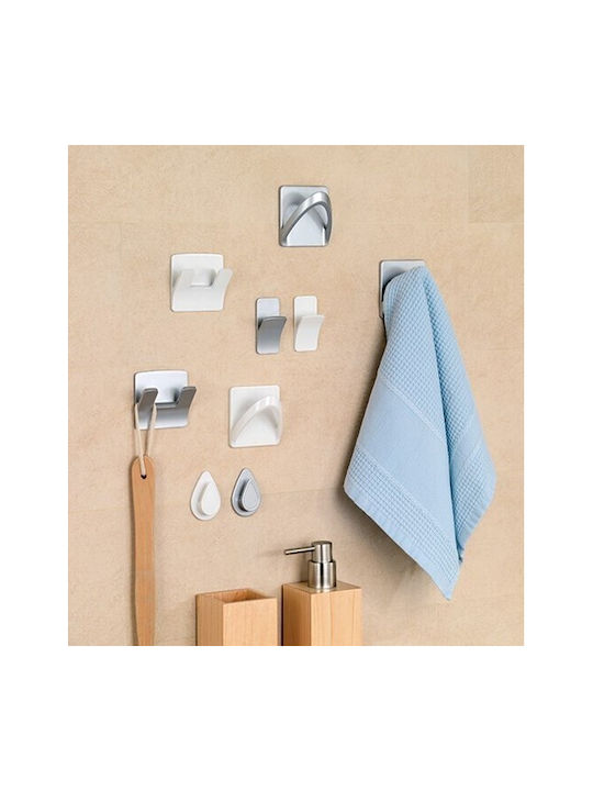 Inofix Single Wall-Mounted Bathroom Hook ​5.2x3.8cm Silver