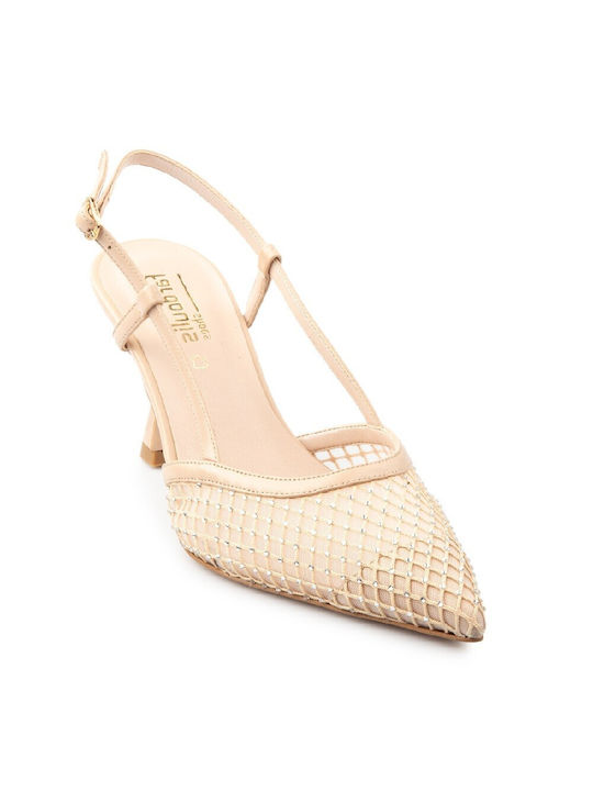 FM Leder Pumps Beige