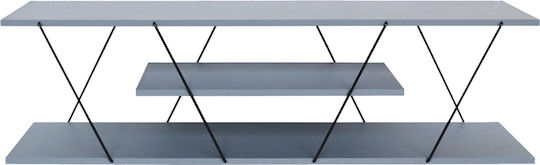 Шкаф за телевизор Дървен Tars Grey-black Д120xШ30xВ33см