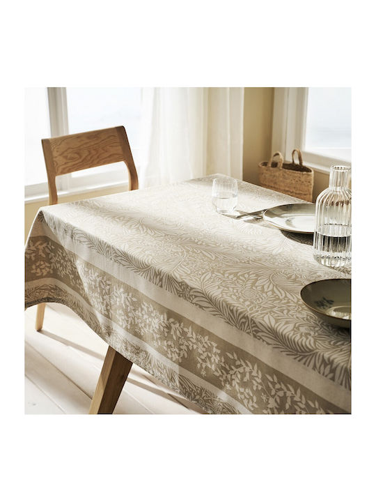 Gofis Home Tischtuch Leinen Ginevra Olive 150x220cm