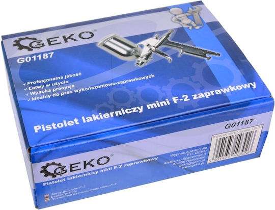 Geko Hvlp Πιστόλι Βαφής Αέρος HVLP Άνω Δοχείου 0.5mm