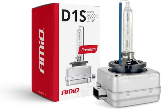 AMiO Λάμπα Αυτοκινήτου Premium D1S Xenon 8000K Ψυχρό Λευκό 12V 35W 1τμχ /AM