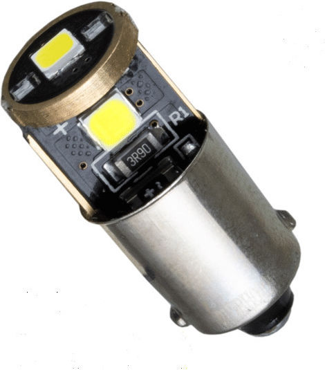 GloboStar Λάμπα Αυτοκινήτου Extreme Series BA9S Canbus LED 6000K Ψυχρό Λευκό 12V 3W 1τμχ