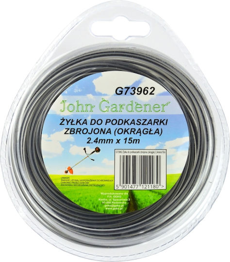Geko Round Brush Cutter Trimmer Line 2.4mm 15m G73962