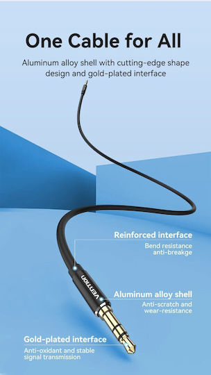 Vention Cable 6.3mm male - 3.5mm male 1.5m BAXBG