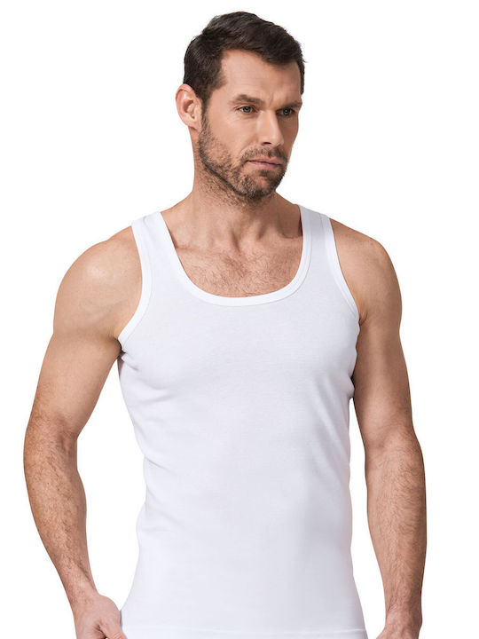 Primowear Men's Undershirt Sleeveless White