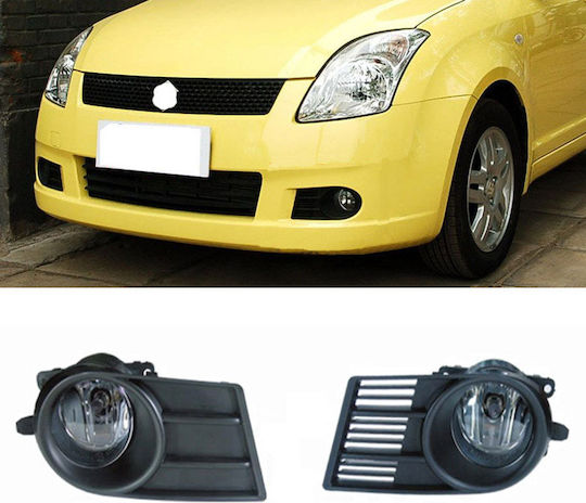 Auto Gs Στρογγυλοί Προβολείς Ομίχλης Αυτοκινήτου για Suzuki Swift 2005 2τμχ
