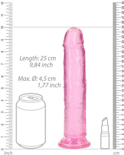 Μεγάλο Μαλακό Πέος Straight Realistic Dildo Suction Cup Green 25cm