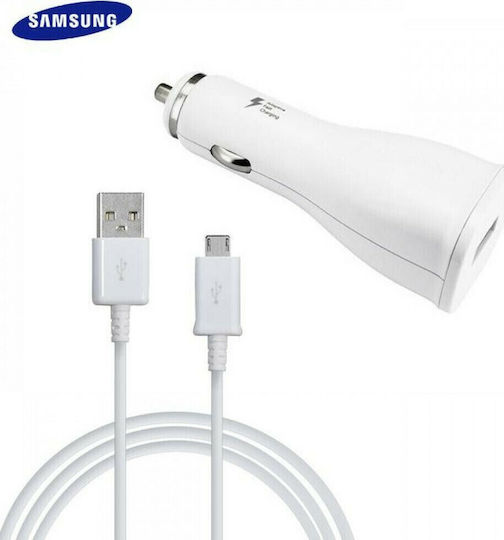 Samsung Autoladegerät Weiß Gesamtleistung 2A mit einem Anschluss USB