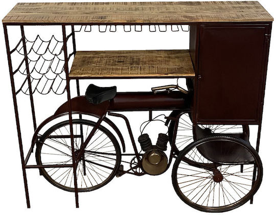 Tricycle Κονσόλα από Μασίφ Ξύλο & Μέταλλο Φυσικό Μ178xΠ53xΥ145εκ.