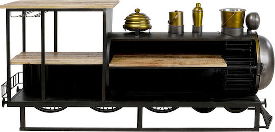 Train Конзолна маса Метална Gunmetal Д226xШ60xВ104cm
