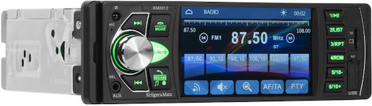 Kruger & Matz Car Radio (1 DIN) (Bluetooth/USB)