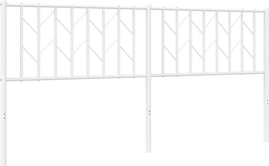 vidaXL Metal Bed Headboard White 187x90cm