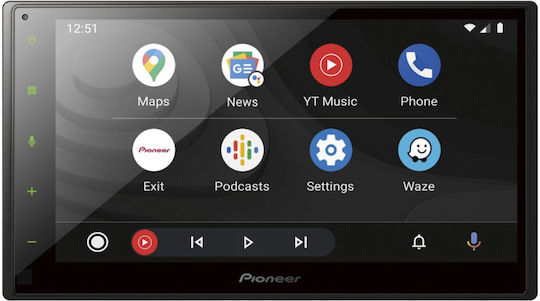 Pioneer Ηχοσύστημα Αυτοκινήτου 2DIN (Bluetooth/USB/WiFi/GPS/Apple-Carplay/Android-Auto) με Οθόνη Αφής 8"