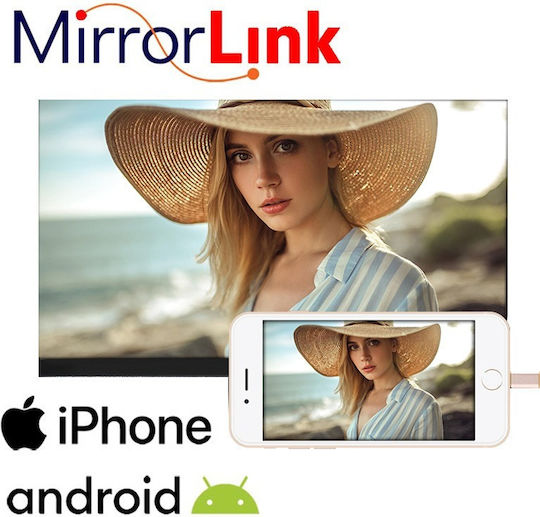 PerVoi Ηχοσύστημα Αυτοκινήτου (Bluetooth/USB/WiFi/GPS/Apple-Carplay/Android-Auto) με Οθόνη Αφής 10"