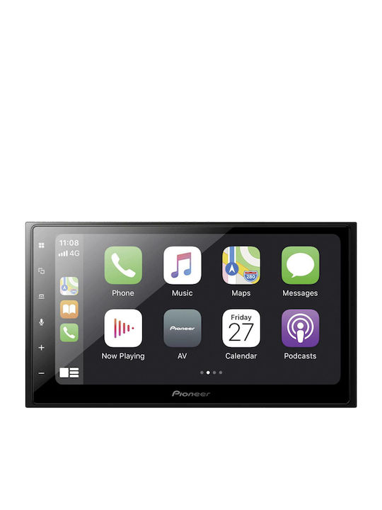 Pioneer Ηχοσύστημα Αυτοκινήτου 2DIN (Bluetooth/USB/WiFi/GPS/Apple-Carplay/Android-Auto) με Οθόνη Αφής 8"