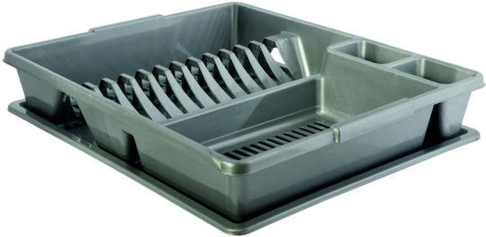 Viosarp Στραγγιστήρι Νεροχύτη Πλαστικό Γκρι 47x38x8.5cm Viosarp Στραγγιστήρι Νεροχύτη Πλαστικό Γκρι 47x38x8.5cm
