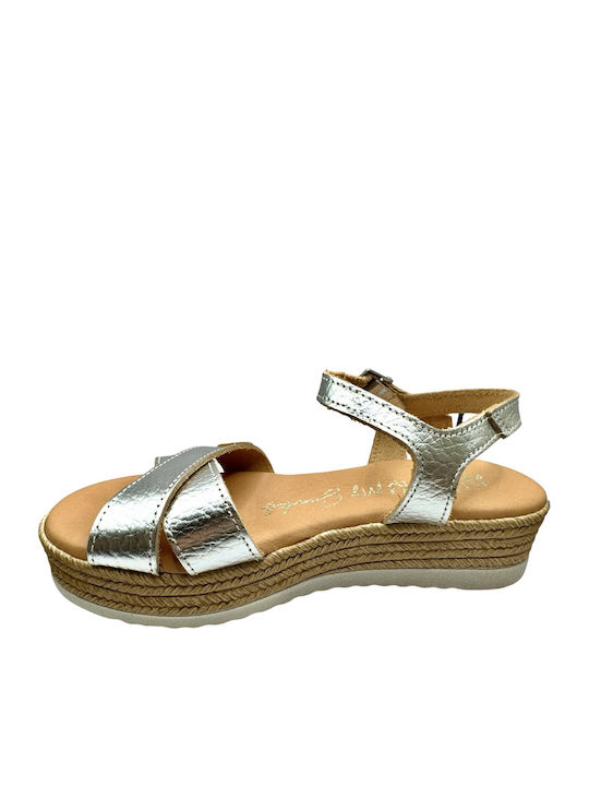 Kindersandalen Silber