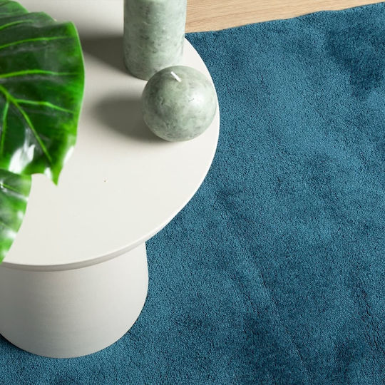 vidaXL Oviedo Teppich Rechteckig Synthetisch,Polyester/Cotton/Leather Turquoise
