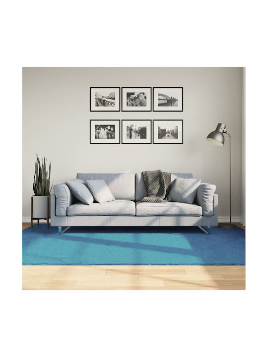 vidaXL Oviedo Χαλί Ορθογώνιο Τιρκουάζ 160x230cm