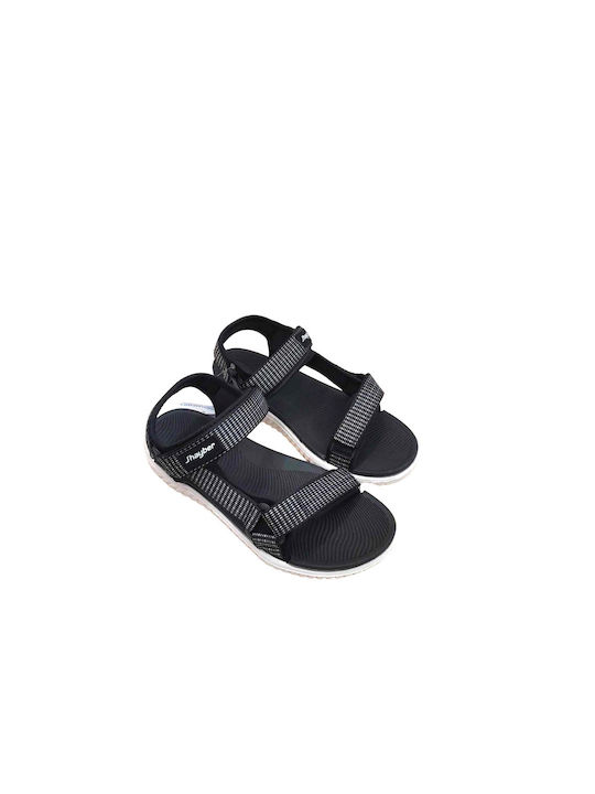 J-Hayber Women's Flat Sandals Anatomic with Strap in Black Color