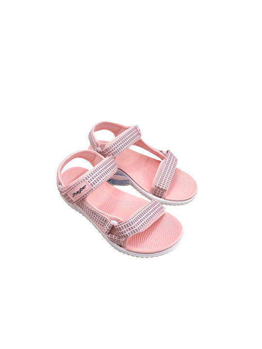 J-Hayber Women's Flat Sandals Anatomic with Strap in Pink Color