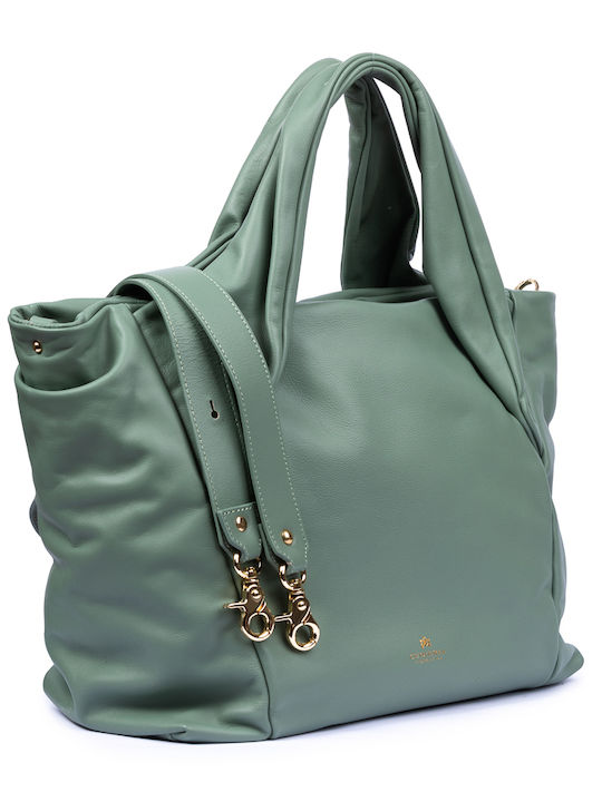 Cuoieria Fiorentina Women's Bag Shopper Shoulder Green