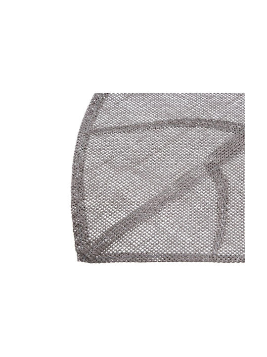 Atmosphera Fabric Placemat Leaf Gray 50x33cm