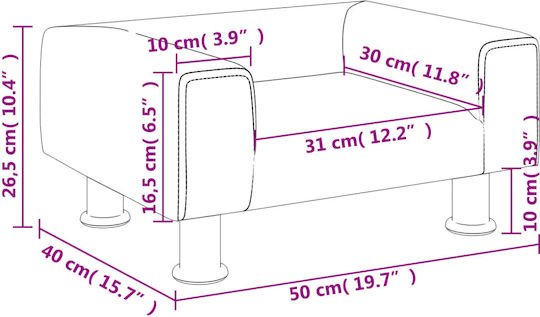 Παιδικό Καναπεδάκι Μαύρο 50x40x26.5εκ.