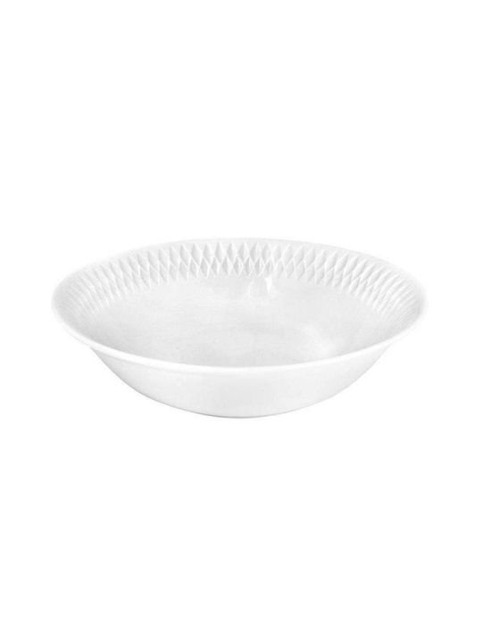 Oriana Ferelli Porcelain Salad Bowl White 23x23cm