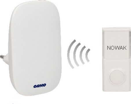 Orno Wireless Door Bell White