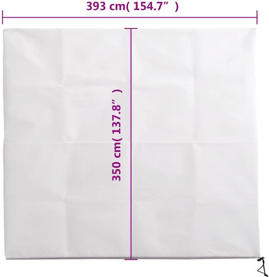 vidaXL Covers Shade Sail White 3.93x3.5m