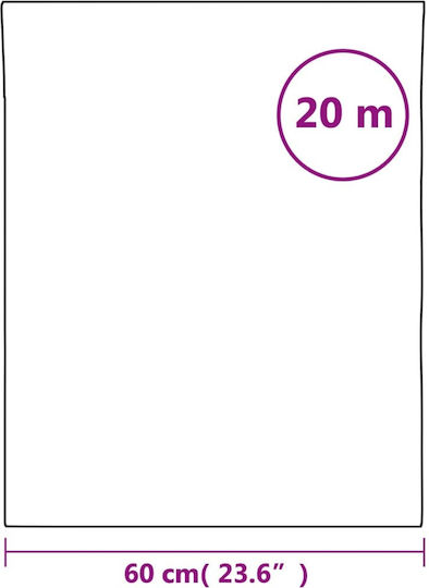 vidaXL Aufkleber Anzeige Büro 60cm x 20m Silver 155864 1Stück