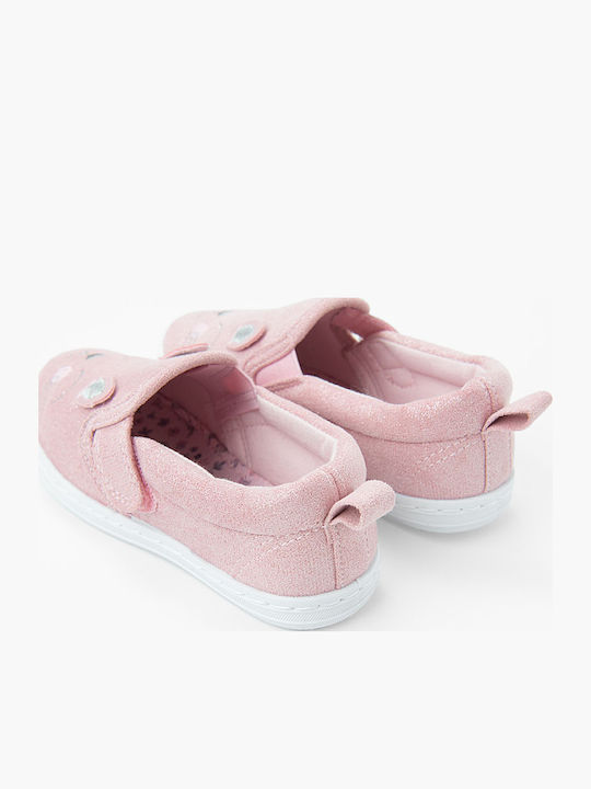 Παιδικά Sneakers Slip-on Ροζ
