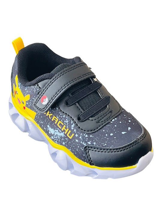 Disney Kids Sneakers Anatomic with Scratch & Lights Black