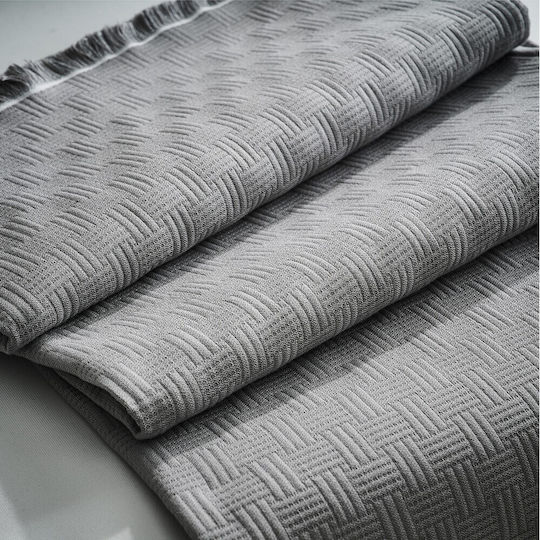 Gofis Home Three-Seater Sofa Throw Ilania 180x310cm Rock Grey 318